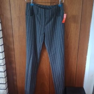 Women's Gray Striped Pants